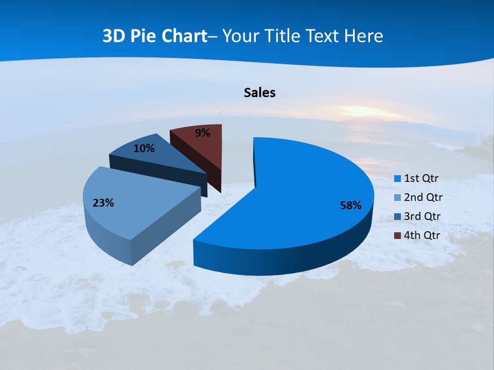 Tranquil Foam View PowerPoint Template