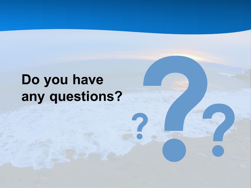 Tranquil Foam View PowerPoint Template