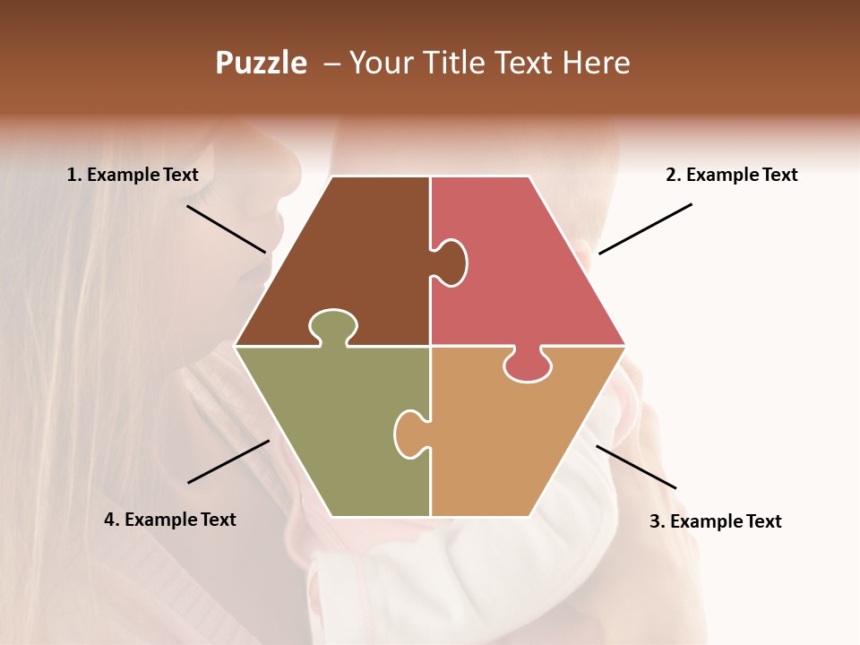 Beautiful Reassure Hugging PowerPoint Template