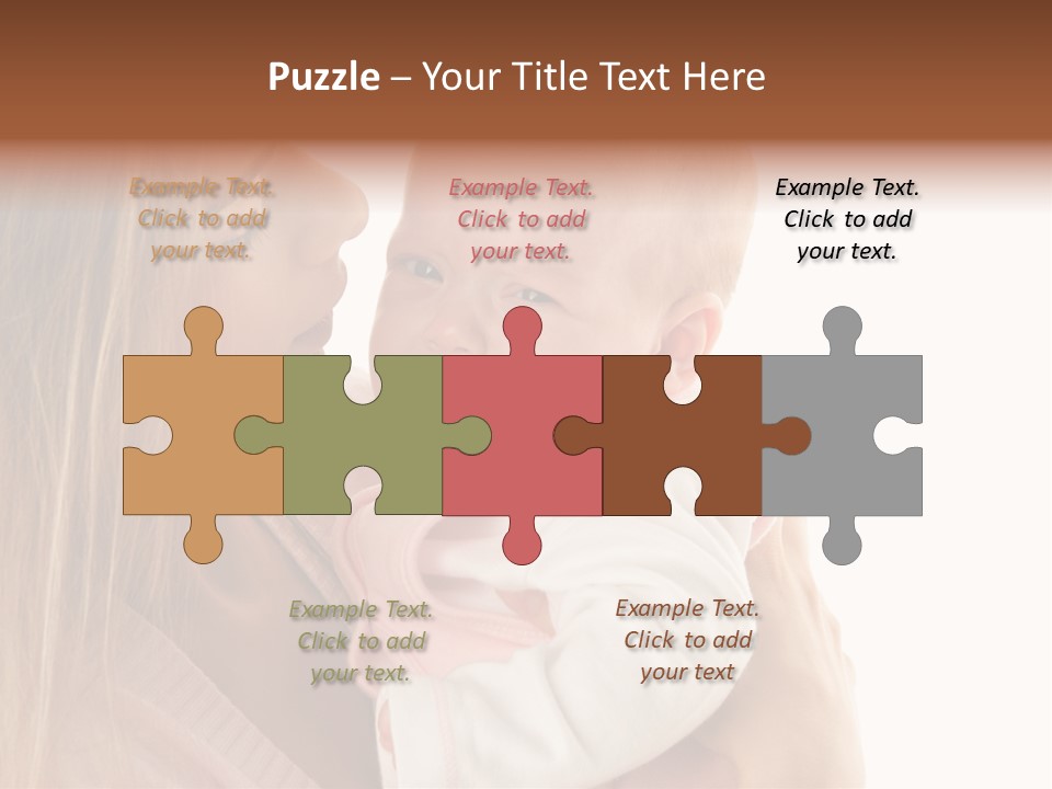 Beautiful Reassure Hugging PowerPoint Template