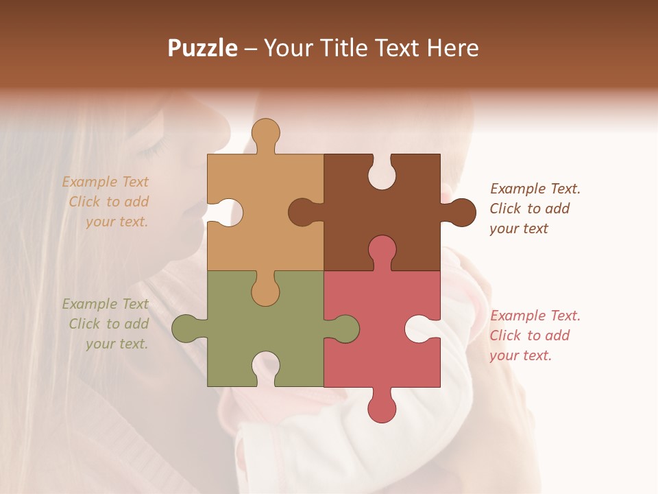 Beautiful Reassure Hugging PowerPoint Template