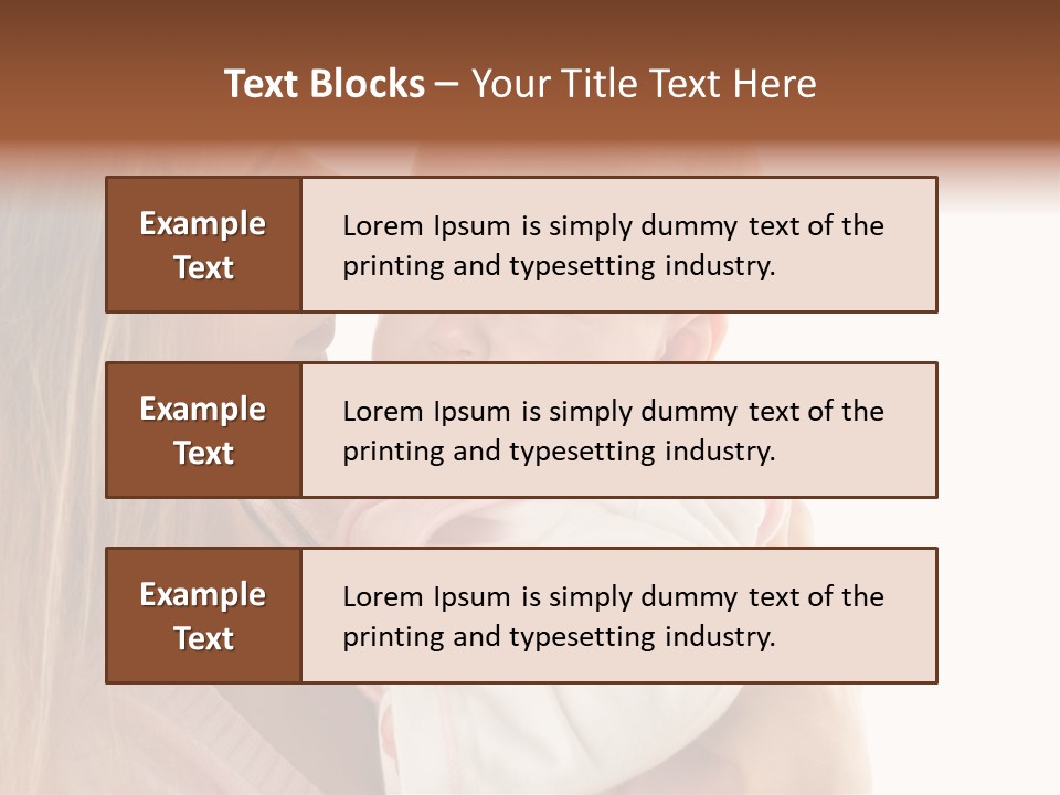 Beautiful Reassure Hugging PowerPoint Template