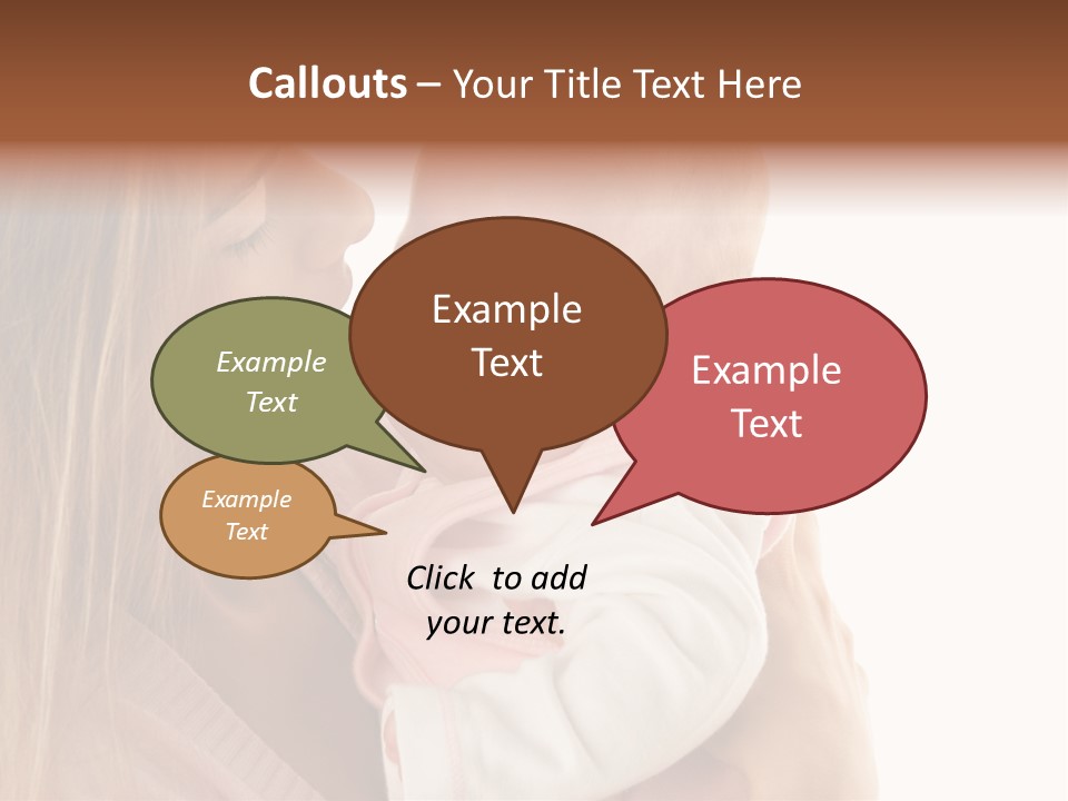 Beautiful Reassure Hugging PowerPoint Template