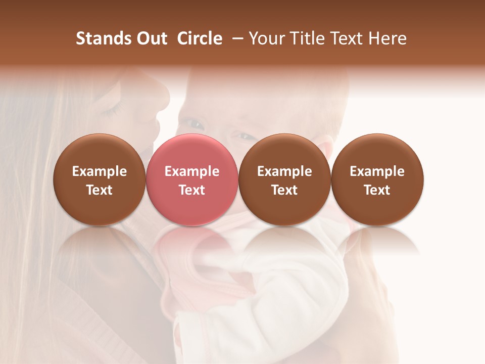 Beautiful Reassure Hugging PowerPoint Template