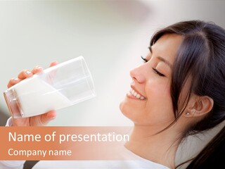 Diet Girl White PowerPoint Template