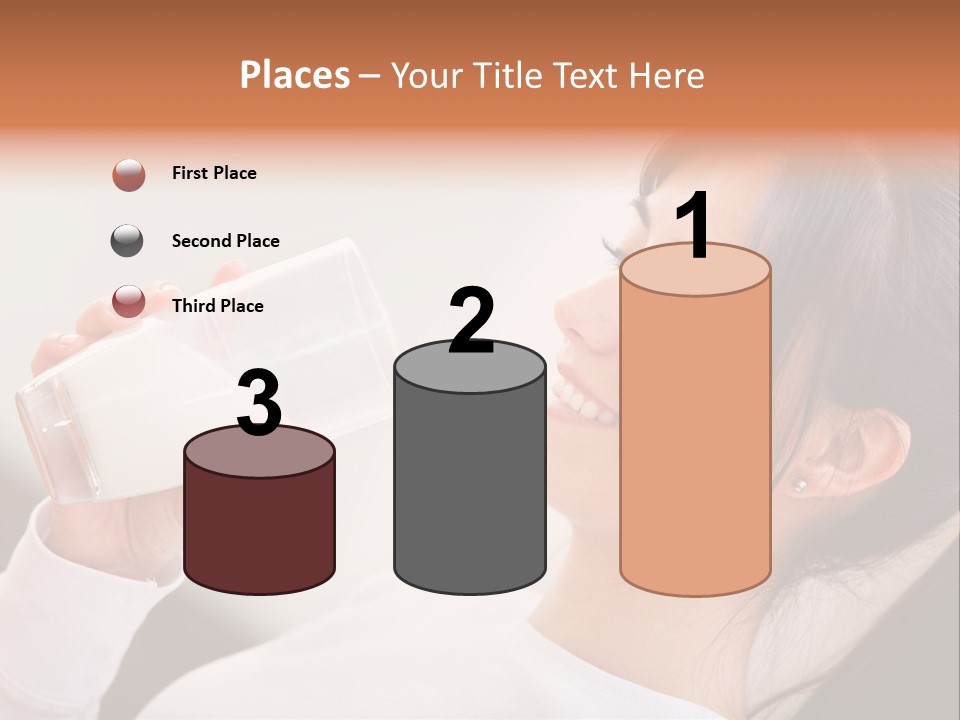 Diet Girl White PowerPoint Template