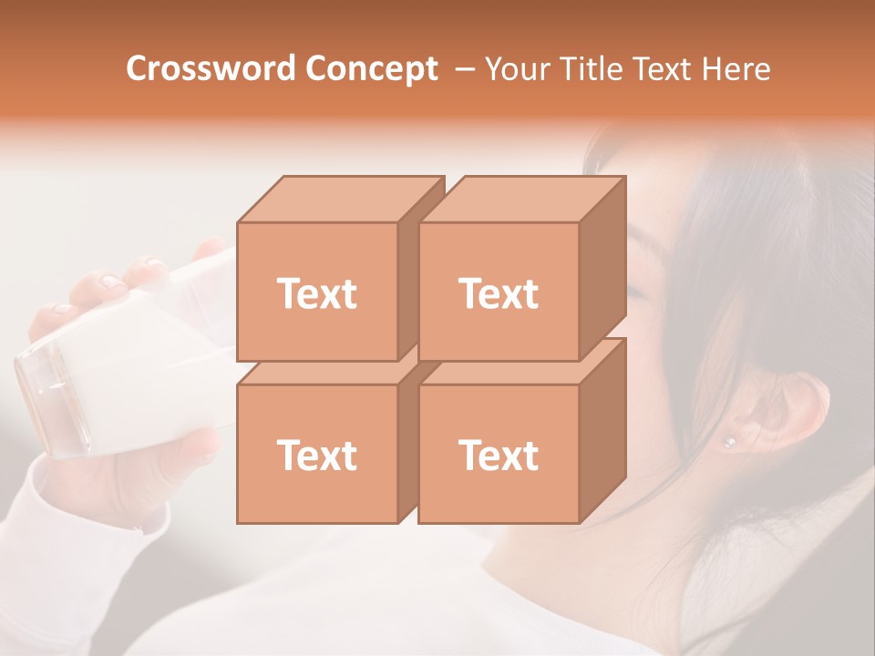 Diet Girl White PowerPoint Template