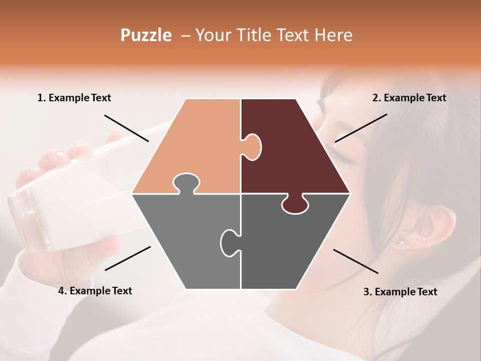 Diet Girl White PowerPoint Template