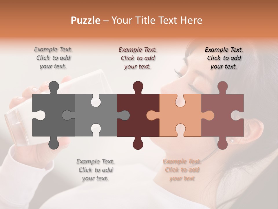 Diet Girl White PowerPoint Template