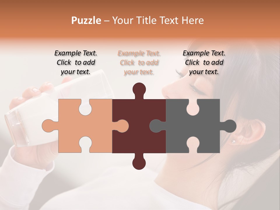 Diet Girl White PowerPoint Template