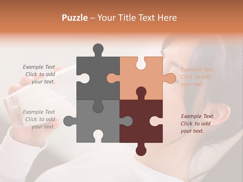 Diet Girl White PowerPoint Template