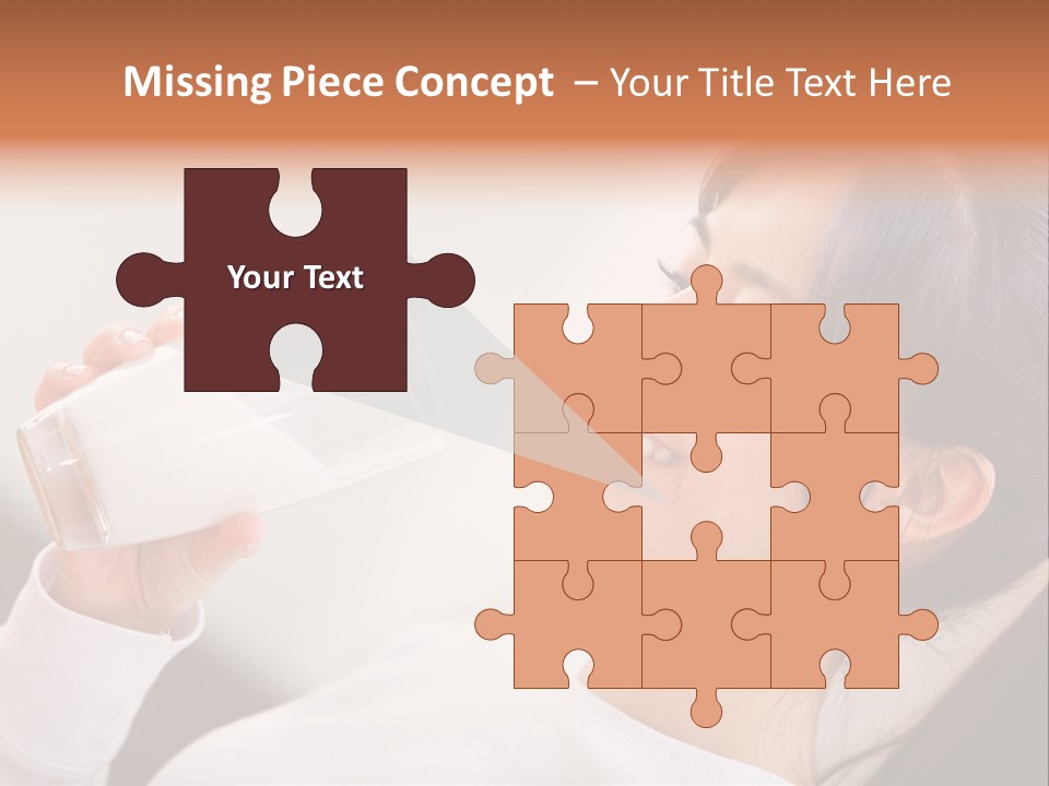 Diet Girl White PowerPoint Template