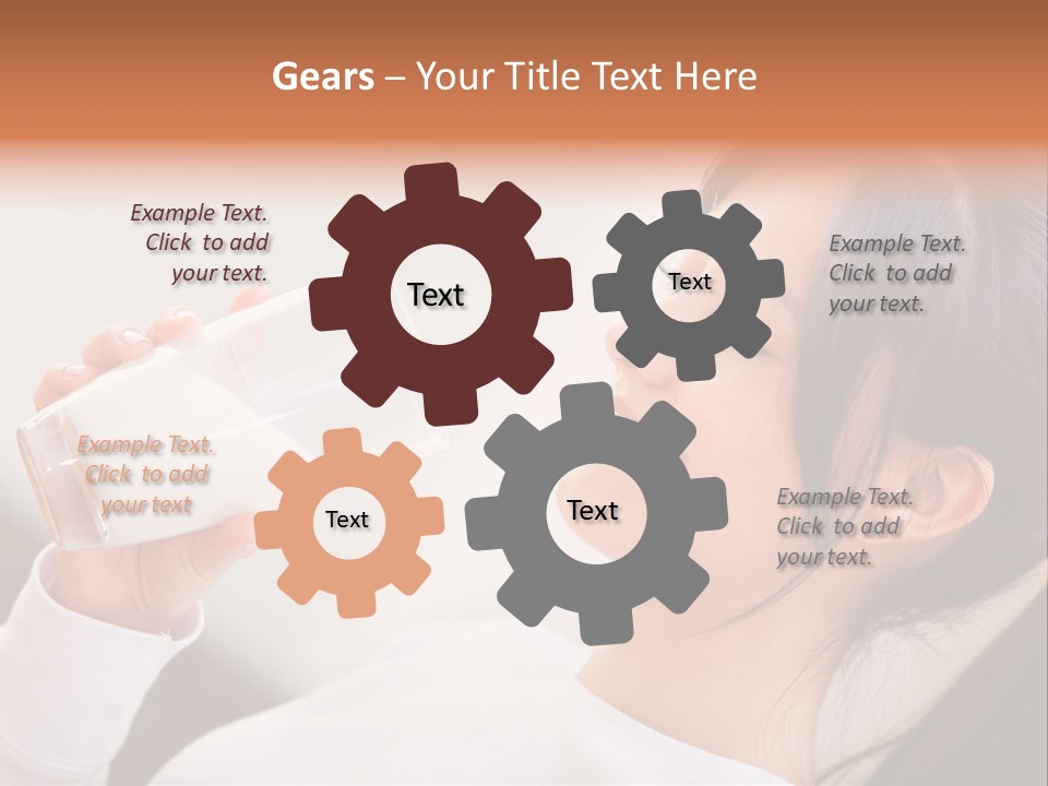 Diet Girl White PowerPoint Template