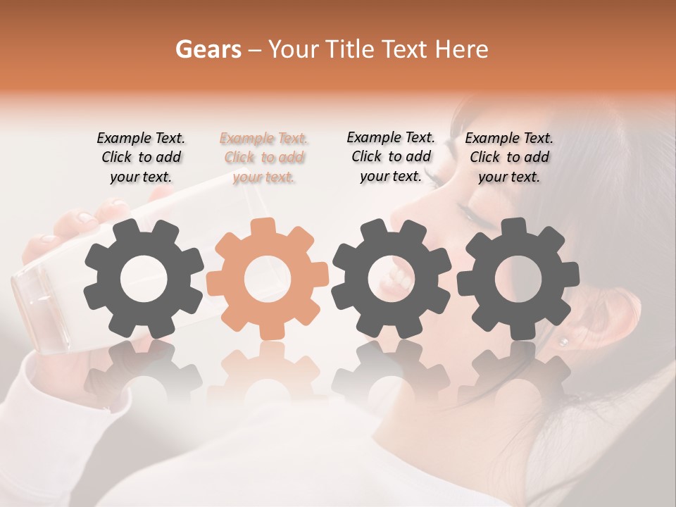 Diet Girl White PowerPoint Template