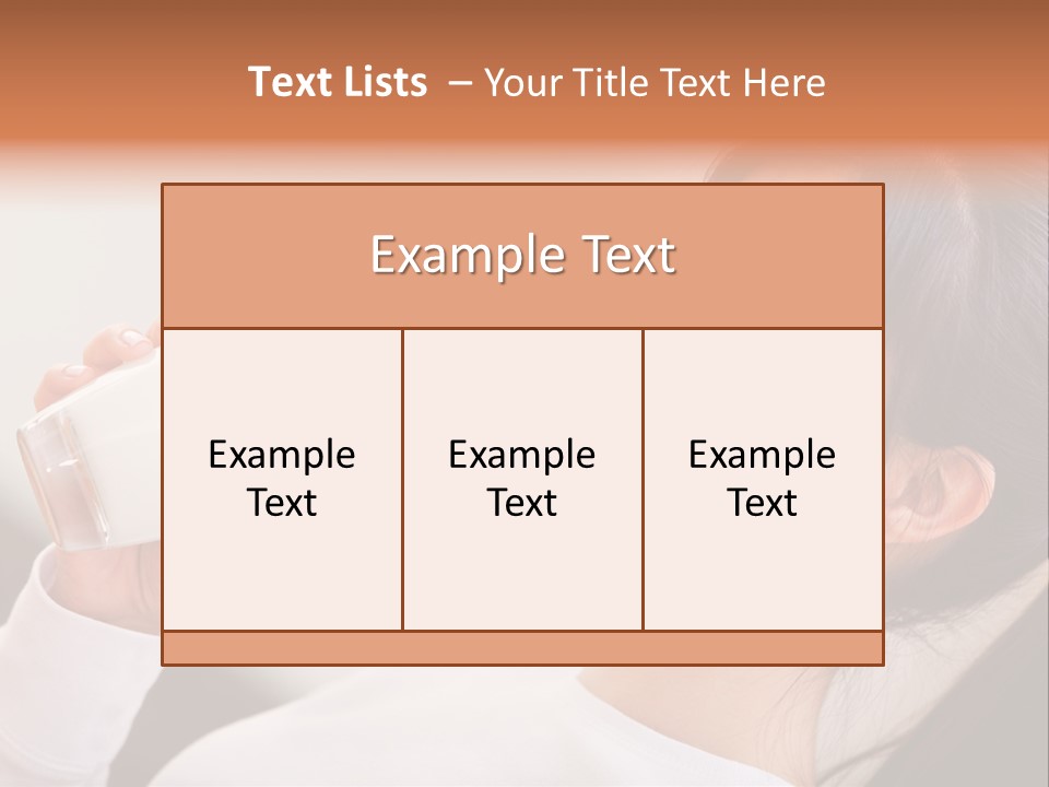 Diet Girl White PowerPoint Template