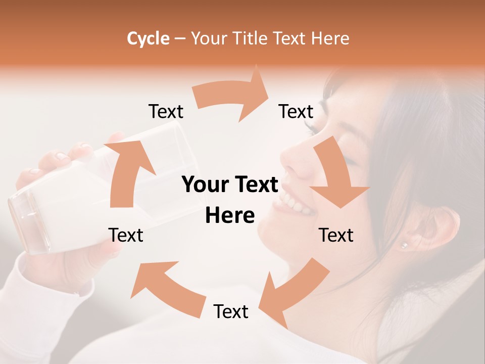 Diet Girl White PowerPoint Template