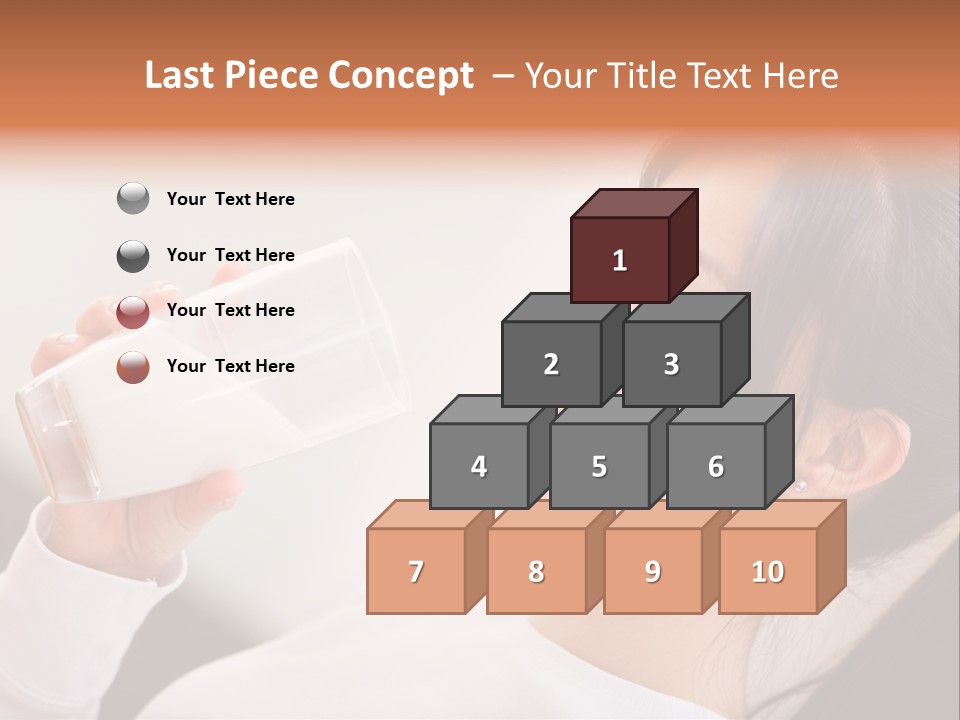 Diet Girl White PowerPoint Template