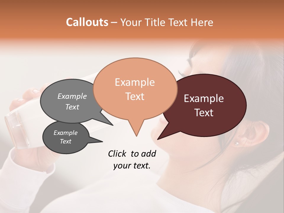 Diet Girl White PowerPoint Template