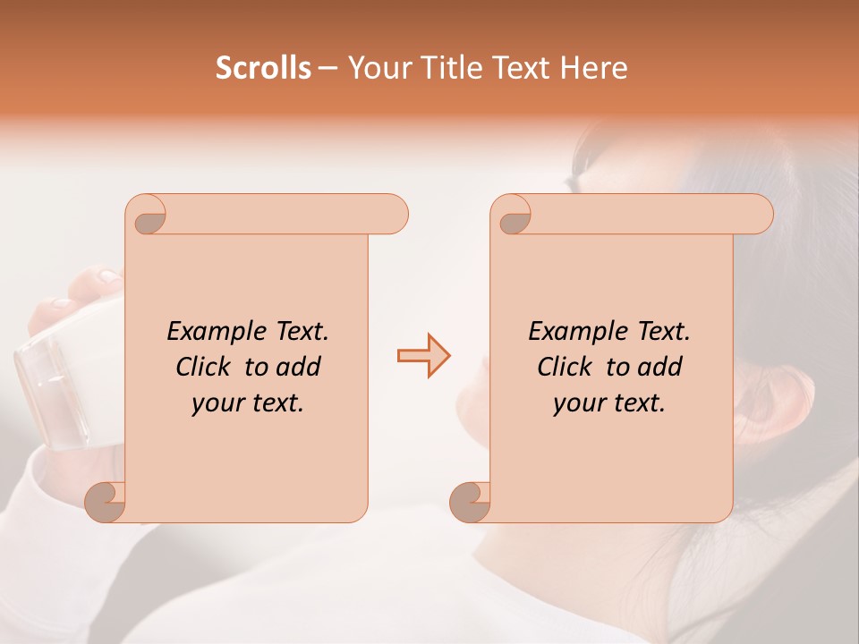 Diet Girl White PowerPoint Template