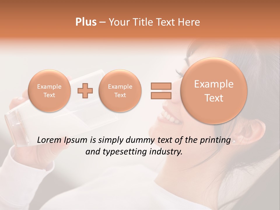 Diet Girl White PowerPoint Template