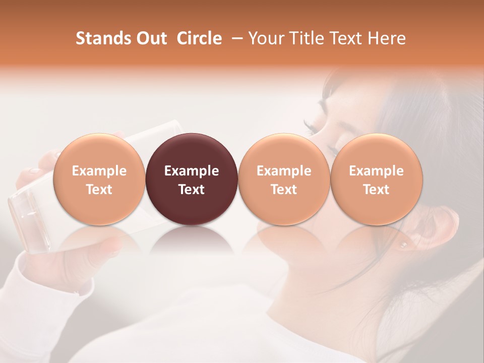 Diet Girl White PowerPoint Template