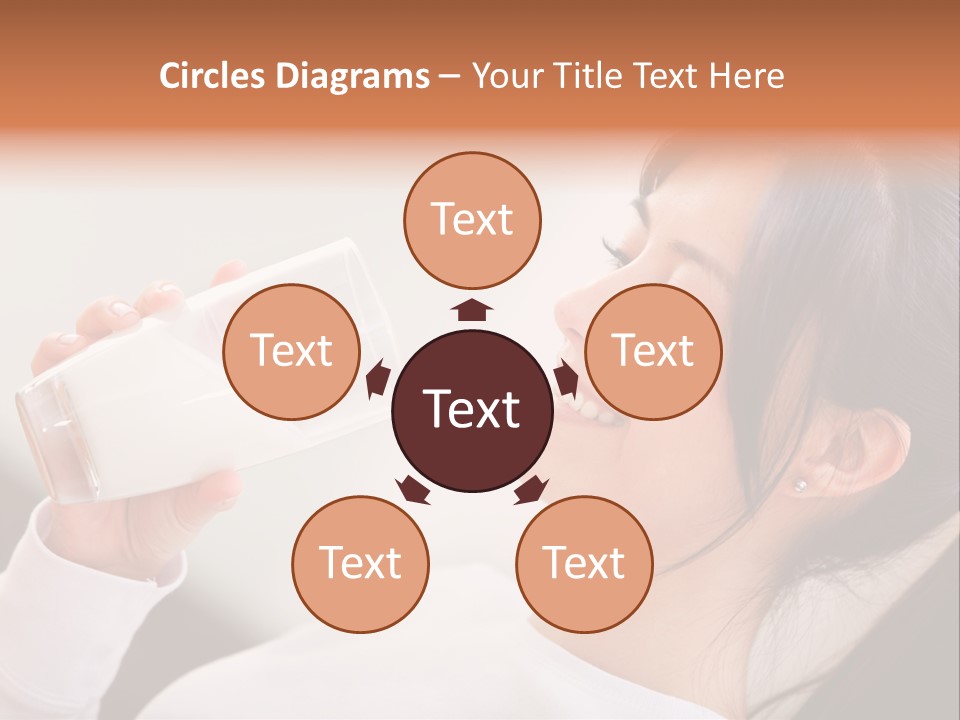 Diet Girl White PowerPoint Template