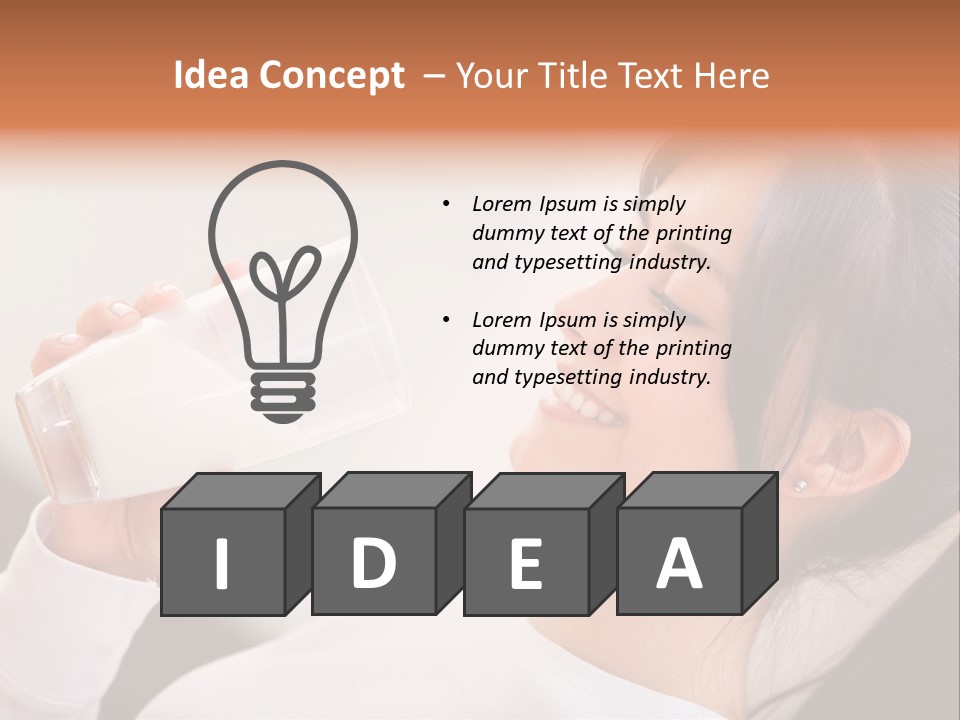 Diet Girl White PowerPoint Template