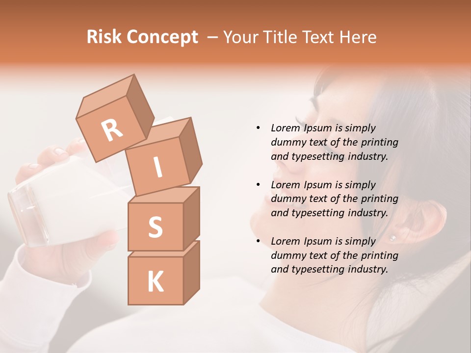 Diet Girl White PowerPoint Template