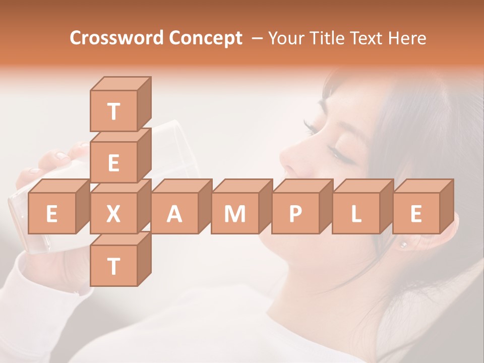 Diet Girl White PowerPoint Template