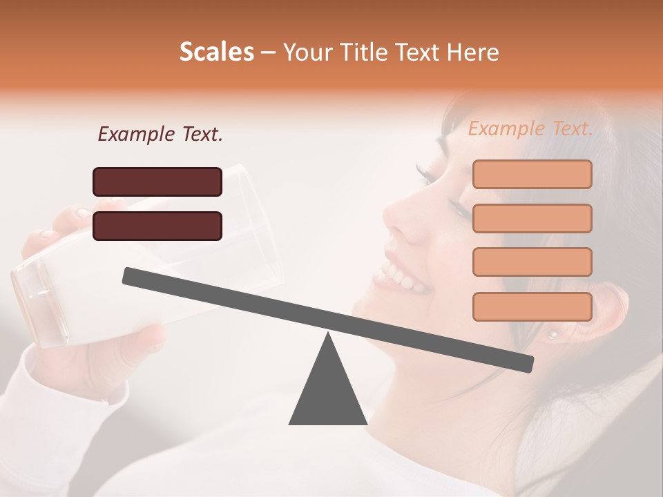 Diet Girl White PowerPoint Template