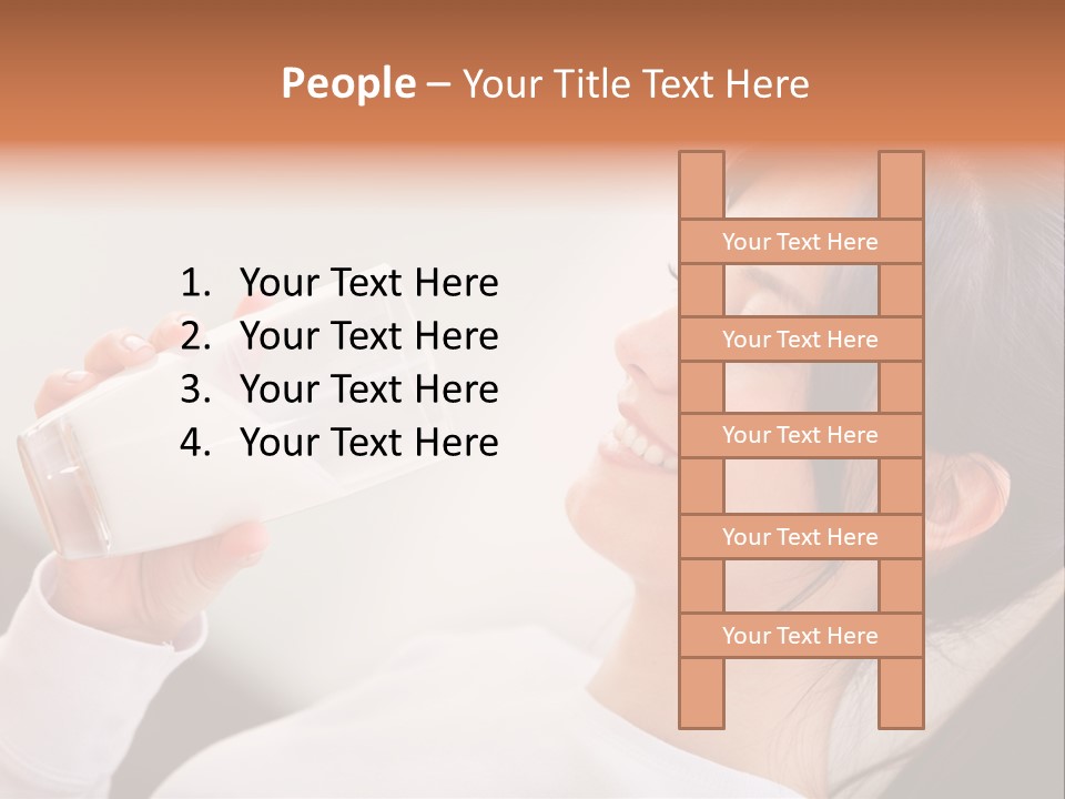 Diet Girl White PowerPoint Template