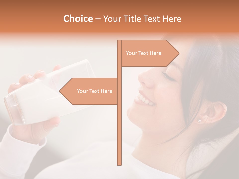 Diet Girl White PowerPoint Template