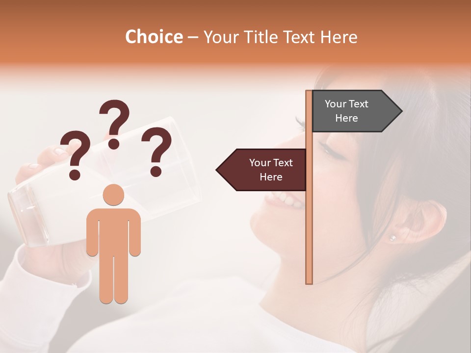 Diet Girl White PowerPoint Template