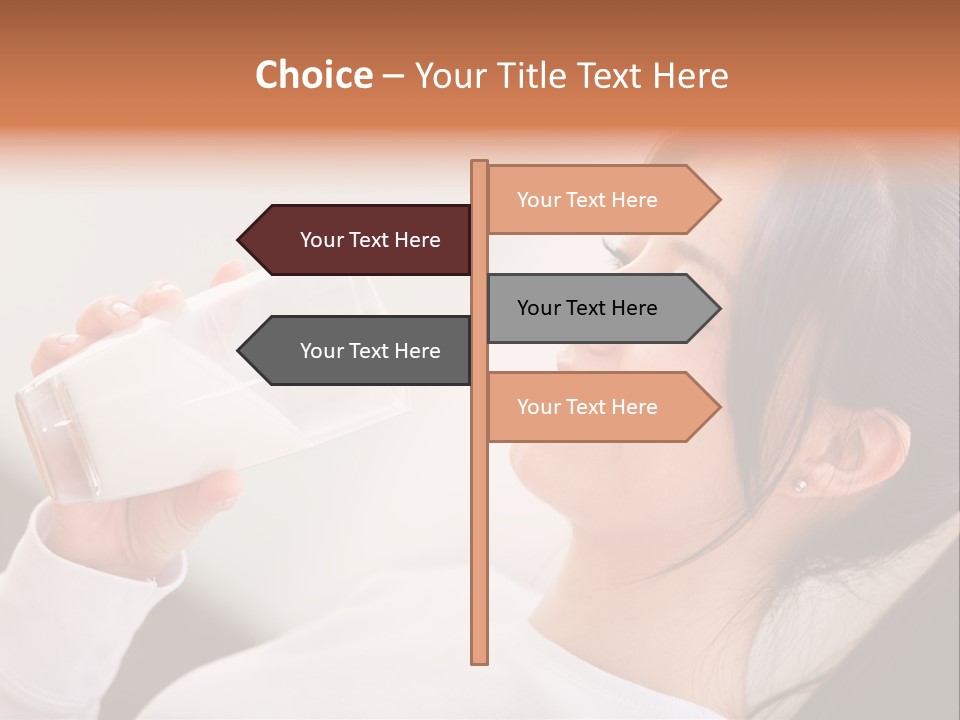 Diet Girl White PowerPoint Template