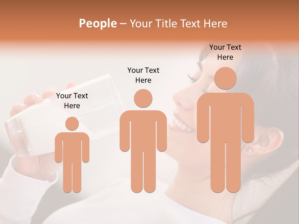 Diet Girl White PowerPoint Template