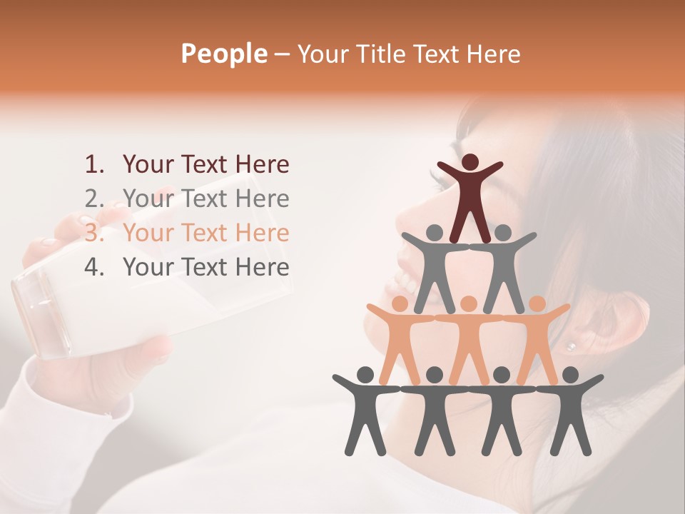 Diet Girl White PowerPoint Template