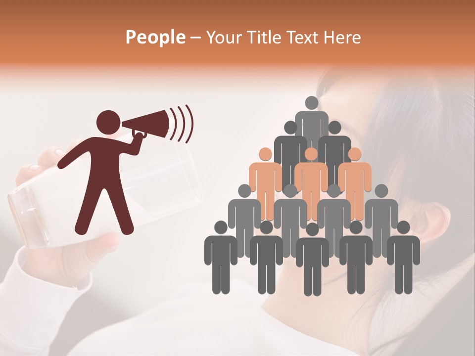 Diet Girl White PowerPoint Template