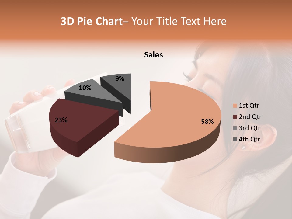 Diet Girl White PowerPoint Template