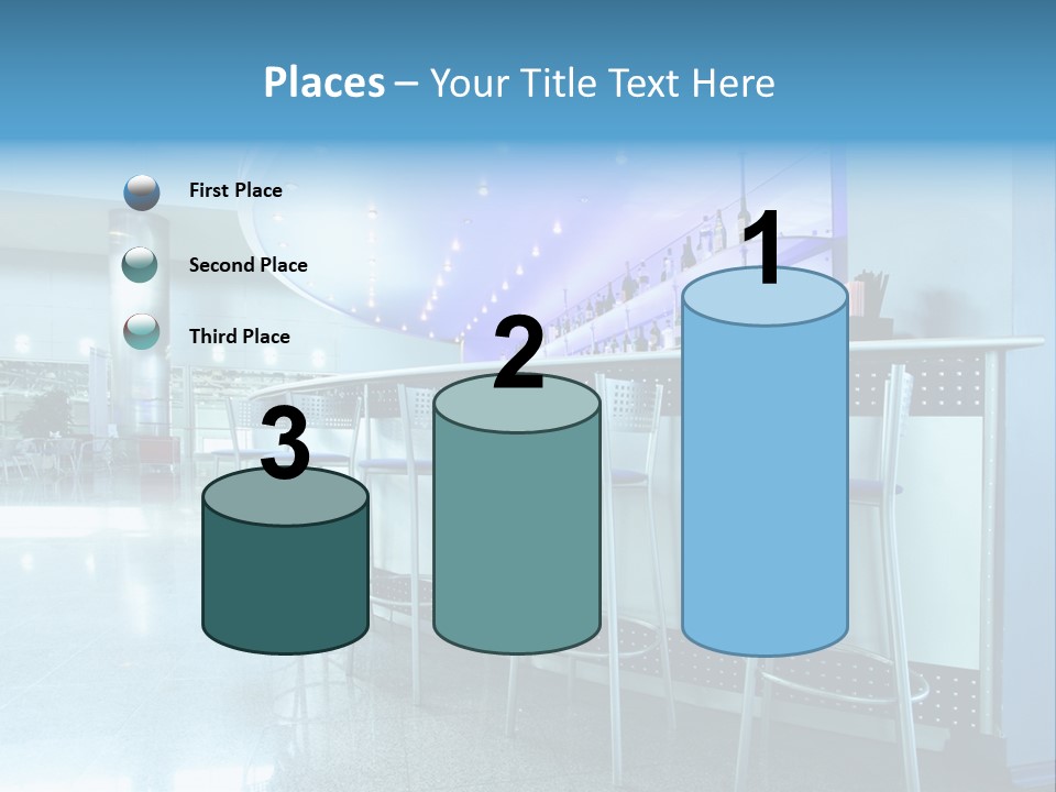 Round Stool Cheers PowerPoint Template