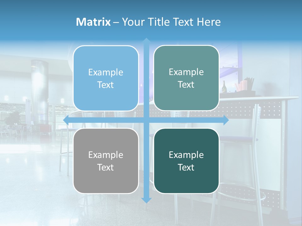 Round Stool Cheers PowerPoint Template