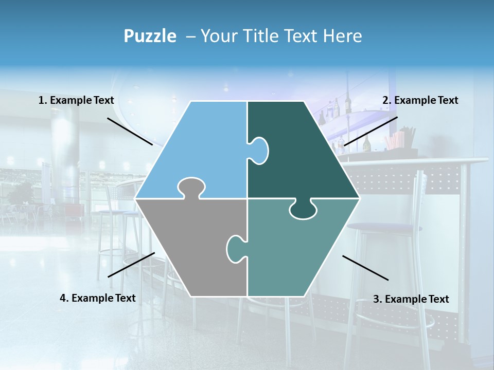 Round Stool Cheers PowerPoint Template