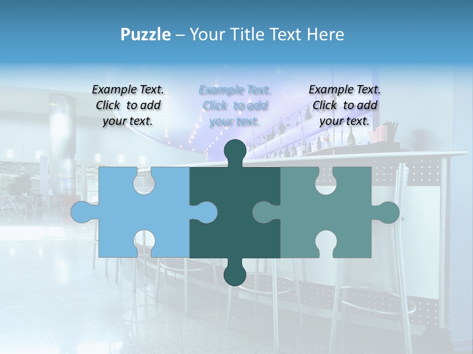 Round Stool Cheers PowerPoint Template