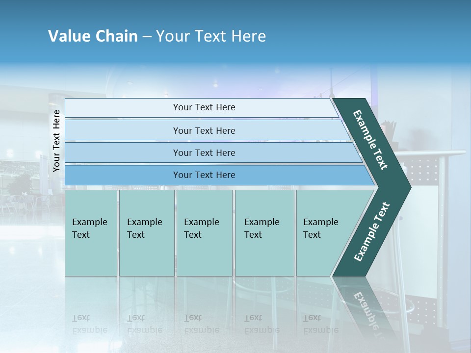 Round Stool Cheers PowerPoint Template