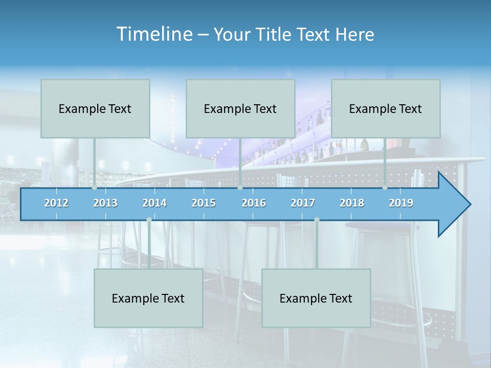 Round Stool Cheers PowerPoint Template