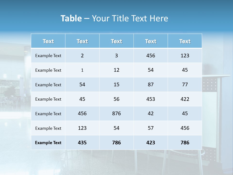 Round Stool Cheers PowerPoint Template
