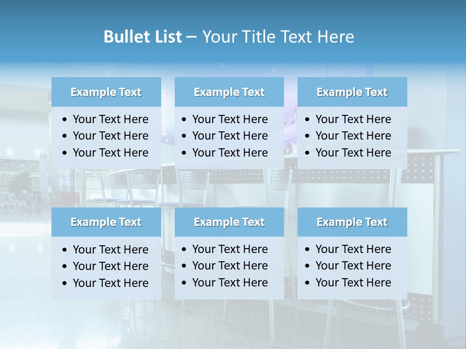 Round Stool Cheers PowerPoint Template