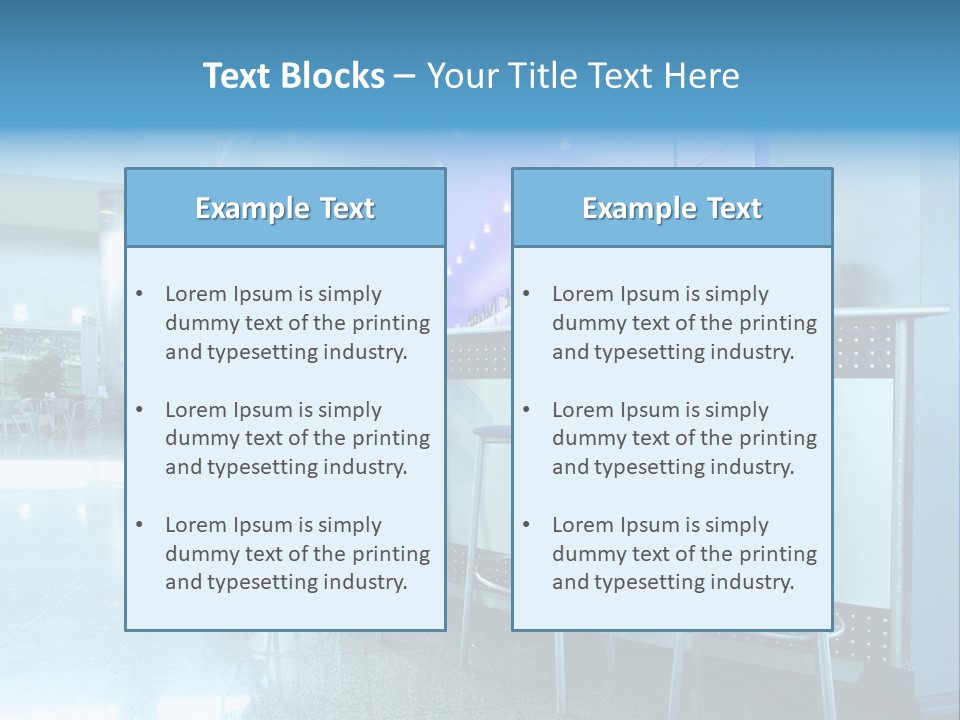 Round Stool Cheers PowerPoint Template