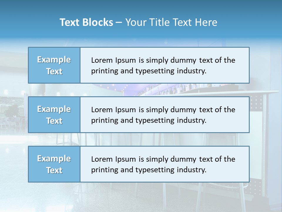 Round Stool Cheers PowerPoint Template