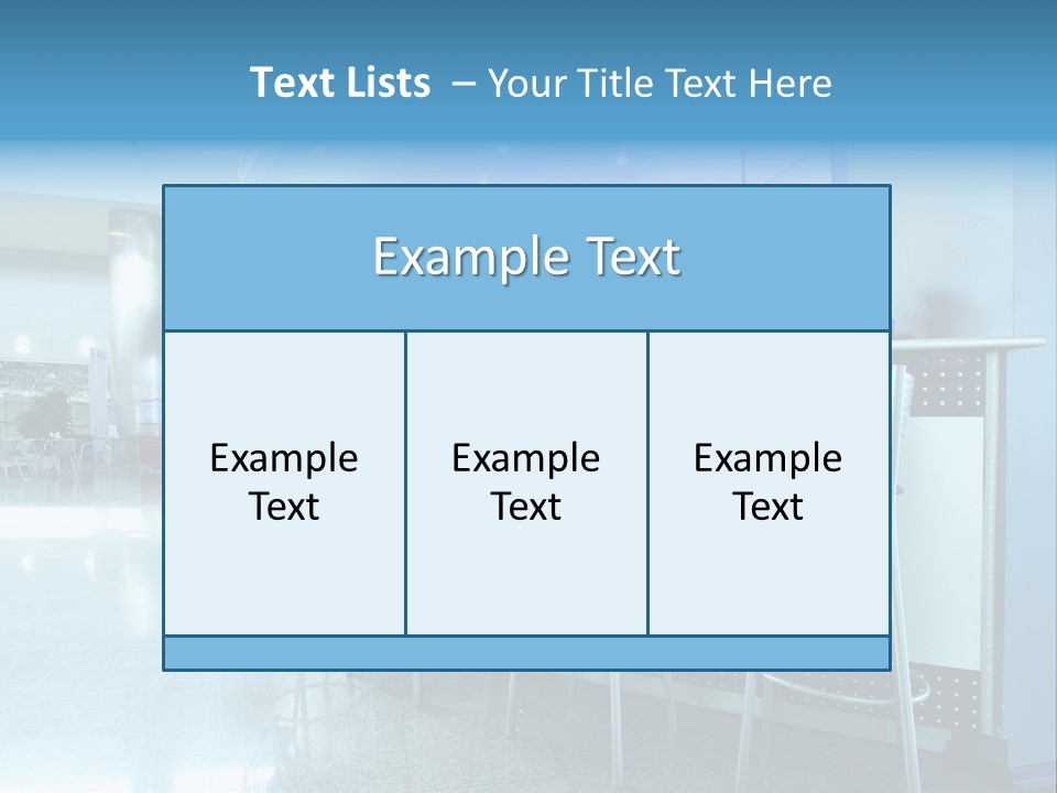 Round Stool Cheers PowerPoint Template