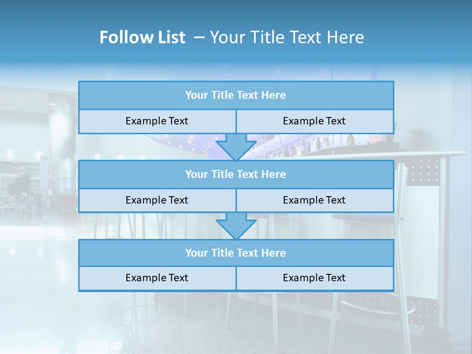 Round Stool Cheers PowerPoint Template